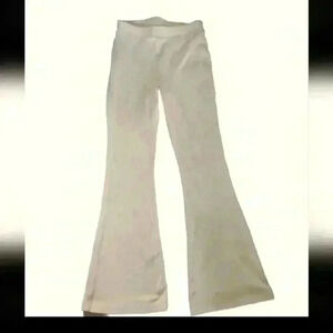 Aerie Womens Cream Corduroy Pull On Pants M
